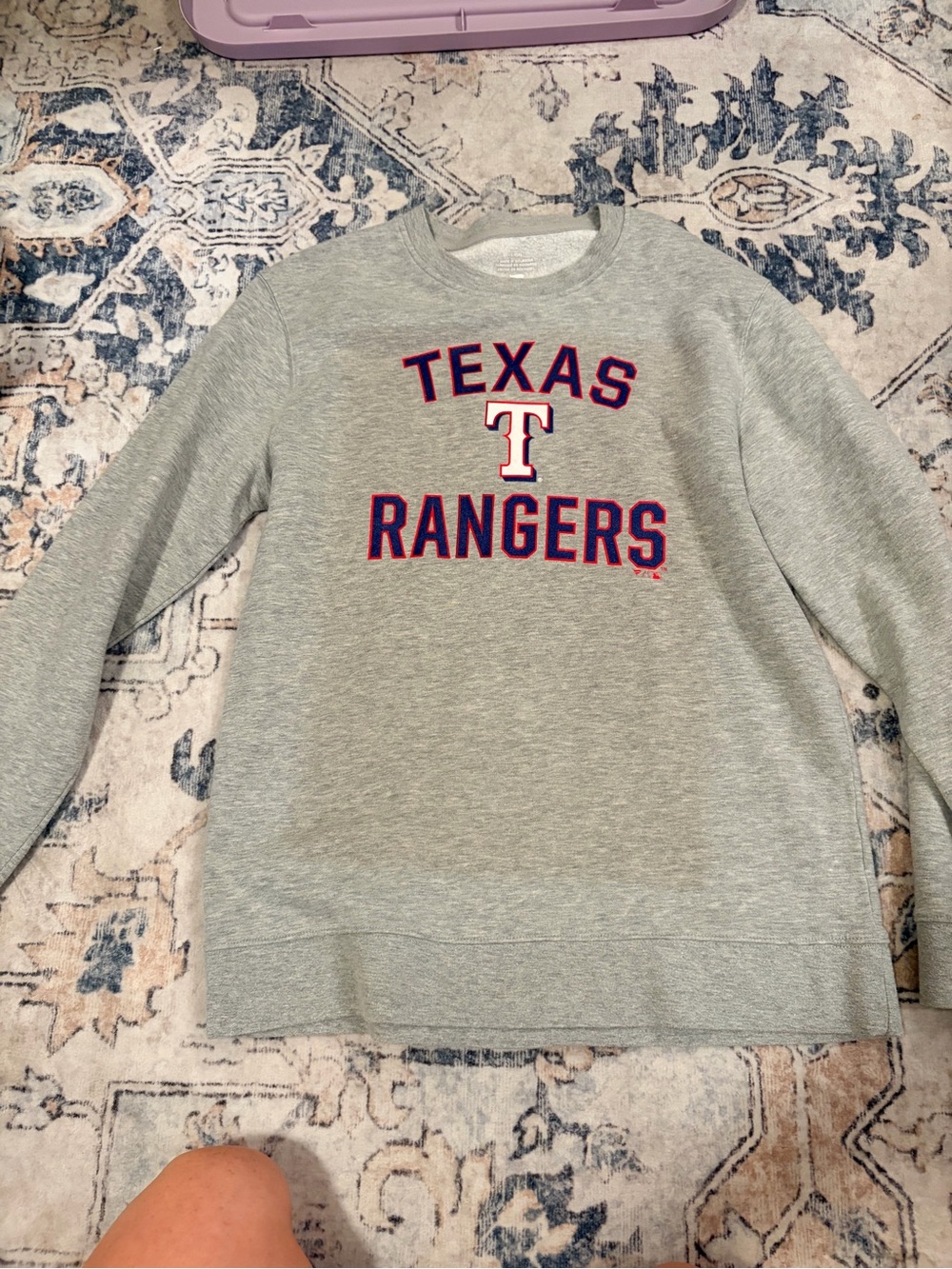 Texas Rangers Grey Crewneck vintage Sweatshirt